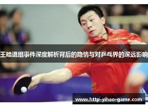 王皓退组事件深度解析背后的隐情与对乒乓界的深远影响 王皓退组事件深度解析背后的隐情与对乒乓界的深远影响